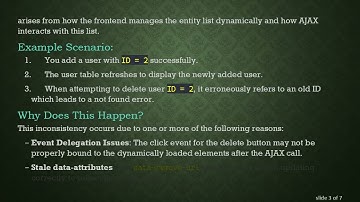 Solving AJAX CRUD Issues: Add and Delete Problems in Symfony