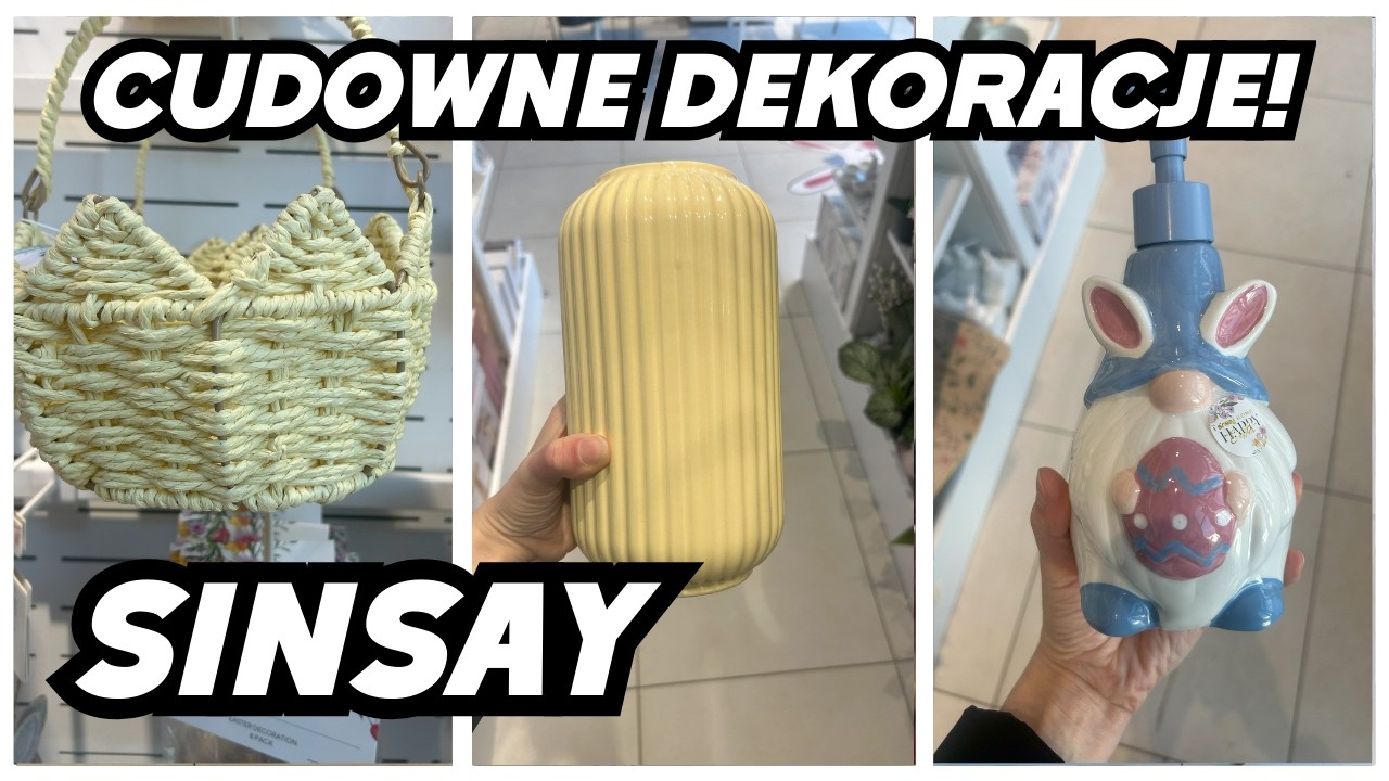 PIĘKNE WAZONY 🌷 WIELKANOCNA ZASTAWA 🐰 WIELKANOCNE DEKORACJE 🌷 PRZEGLĄD SINSAY 🐰