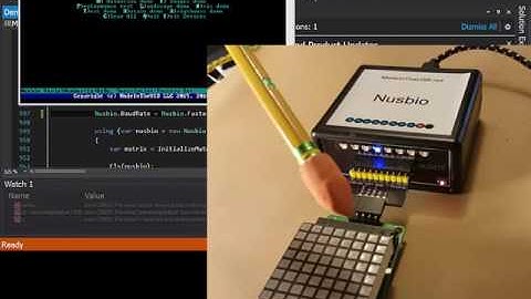 SPI protocol visualisation with Nusbio (Deluxe), C# application