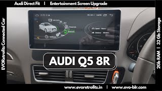 EVO FIT on Audi Q5 8R (2008-2016) android entertainment screen demo