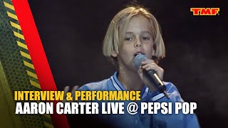 9 Year Old Aaron Carter Performance and Interview live at Pepsi Pop 1997 | TMF