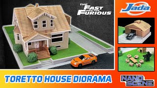 Jada Nano Scene Toretto House - The Fast and the Furious Diorama Set