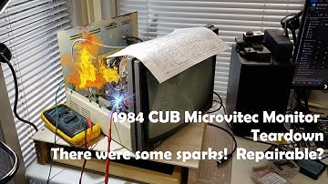 Vintage/Retro Cub Microvitec Computer Monitor - Teardown and repair