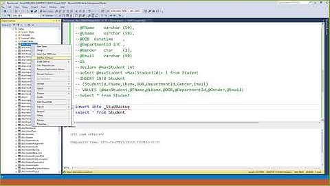 Part 45 SQL Server in Amharic Crash Course Insert Data from table to another table