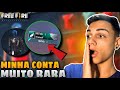 VOCE NUNCA VIU ISSO! MOSTRANDO MINHA CONTA RARA NO FREE FIRE!