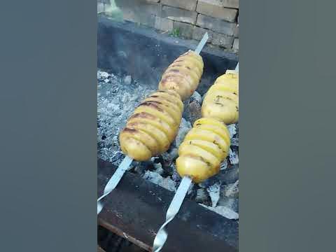Картофель приготовленный на мангале - как приготовить вкусную картошку ...