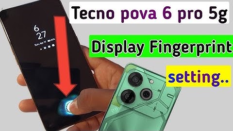 Techno pova 6 pro 5g me display fingerprint setting/how to fingerprint lock in tecno pova 6 pro 5g