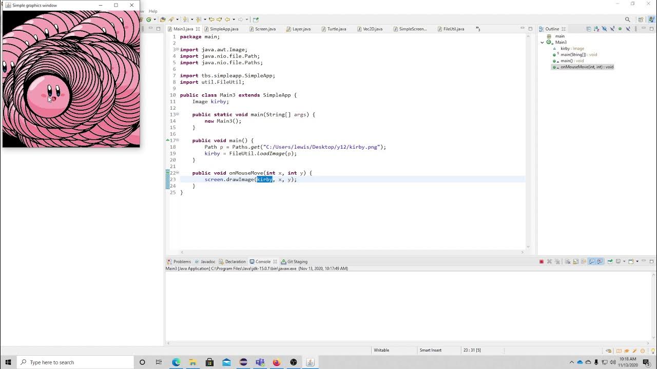 Simple java sprites - YouTube
