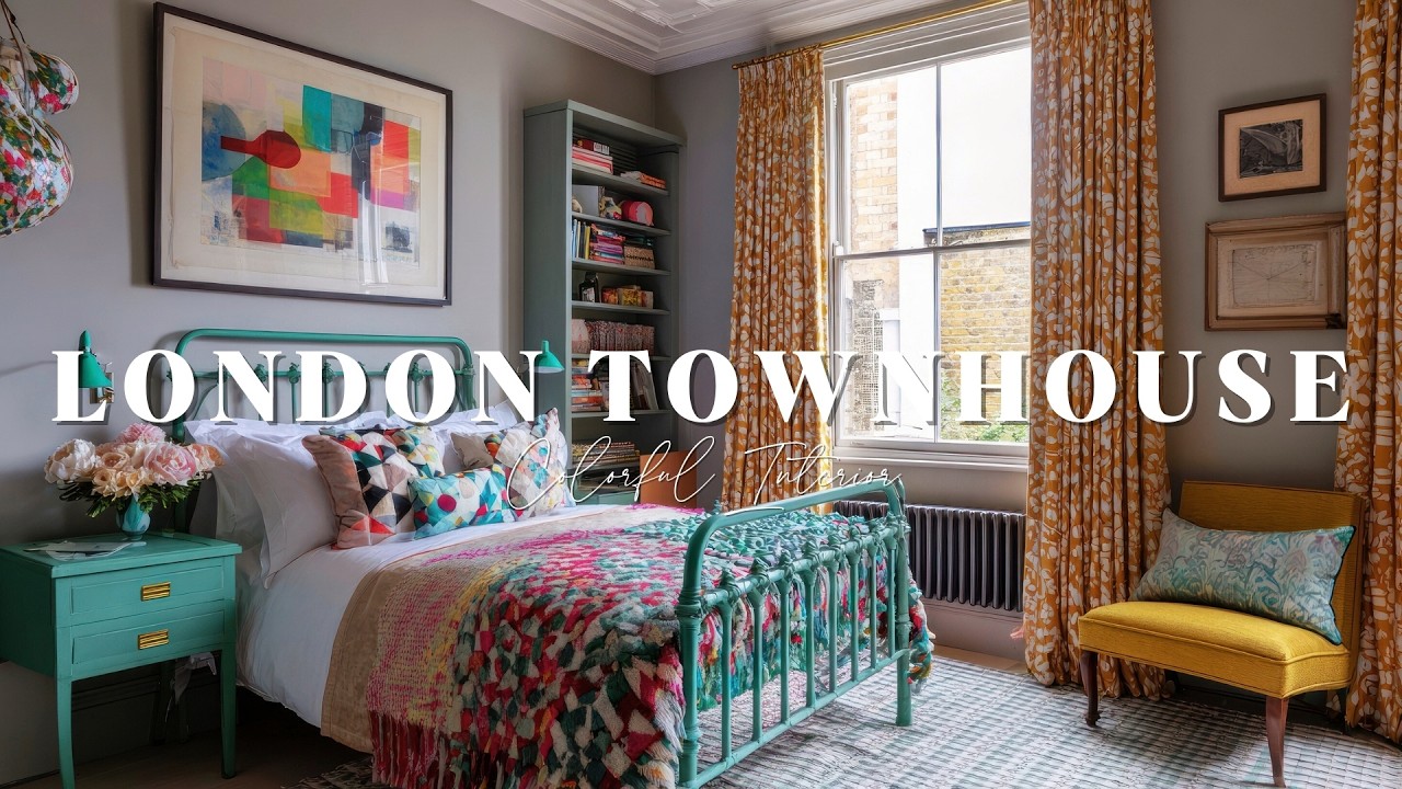 Inside a Vibrant London Townhouse | Colorful Interior Design Inspired by Kate Guinness