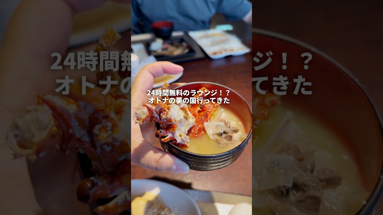 24時間無料のラウンジ!?オトナの夢の国行ってきた#youtubeshorts