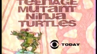 Teenage Mutant Ninja Turtles CBS Saturday Morning Promo (1992)