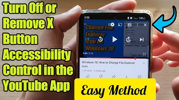 How To Remove X Button |  Accessibility Control YouTube