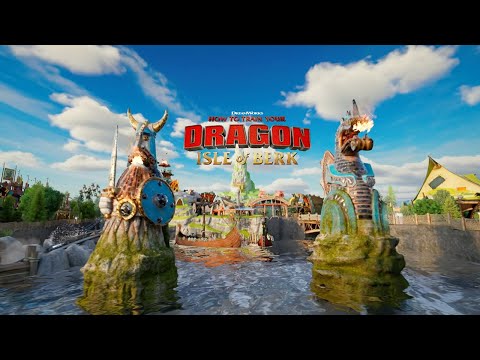 Universal Epic Universe - How to Train Your Dragon - Isle of Berk Animated Fly-Through
