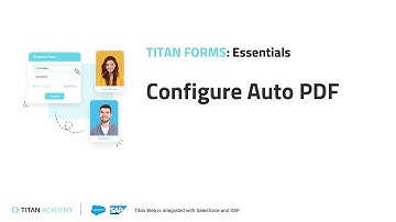 Titan Forms - Configure Auto PDF