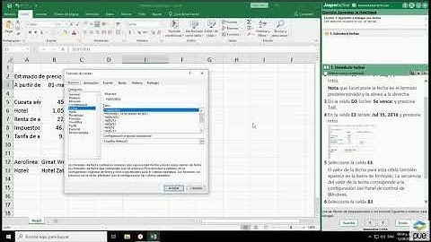 jasper excel2016 core L1E4 introducir fechas y horas