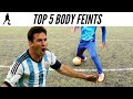 Learn 5 Of Messi Best Skills Tutorial (Special Body Feints)