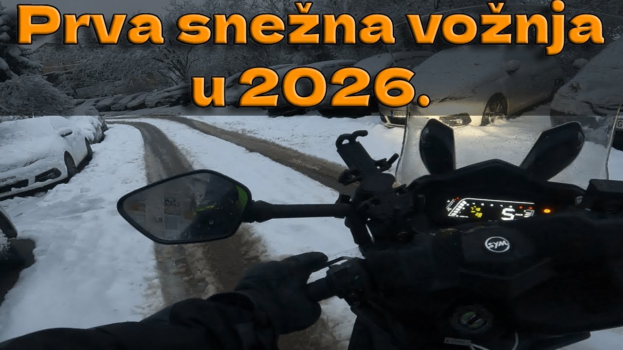 Prva snežna vožnja u 2026. godini | Sym Joyride 300