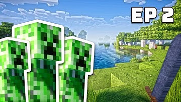 That was too close! Minecraft Survival with Ray Tracing ON - EP 2