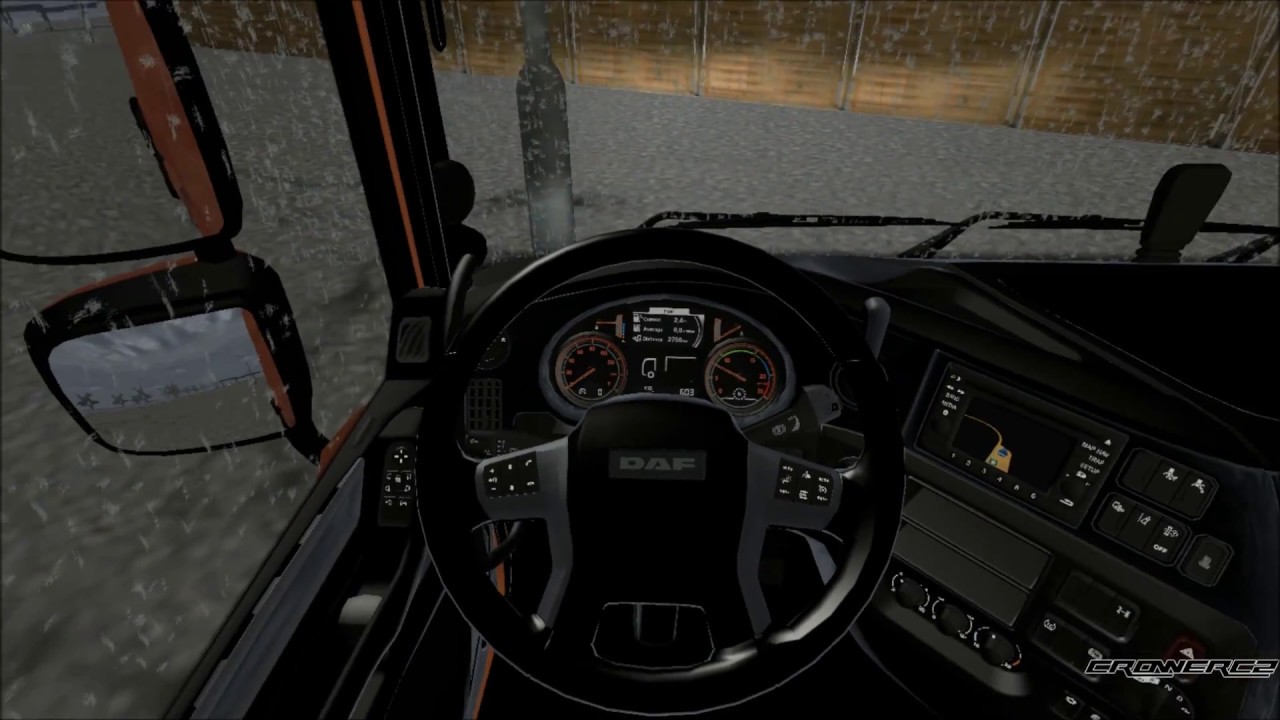 Euro Truck Simulator 2 Daf Xf Euro 6 Black White Interior V 1 14 0 3