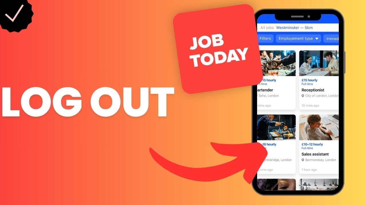 How to log out from Job Today? - YouTube