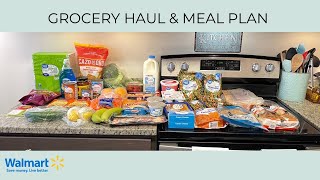 GROCERY HAUL \& MEAL PLAN | BUDGET FRIENDLY | WALMART GROCERY PICKUP | FAMILY OF TWO