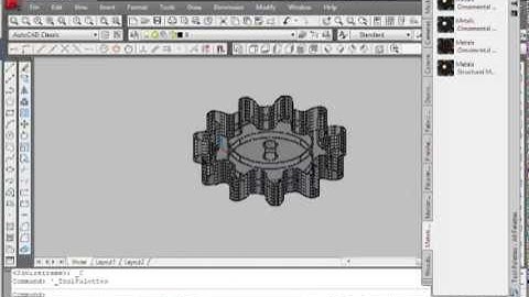 Autocad 3D Gear Modeling Tutorial