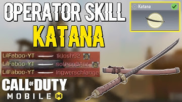 *NEW* KATANA OPERATOR SKILL GAMEPLAY in CALL OF DUTY MOBILE | Katana Kill Event | COD Mobile