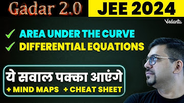 Area Under the curve & Differential Equations Class 12 JEE PYQs | JEE 2024 Maths (New Syllabus)