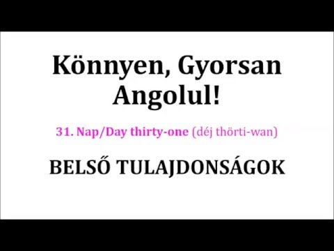 Belső tulajdonság angolul