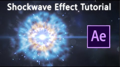 VFX Tutorial - How to create Shockwave Effect in After Effects