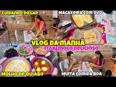 VLOG DE ROTINA / CAFÉ DA MANHÃ / DEI UMA FAXINA GERAL + TOUR PELA CASA LIMPA / ALMOÇO COMPLETO