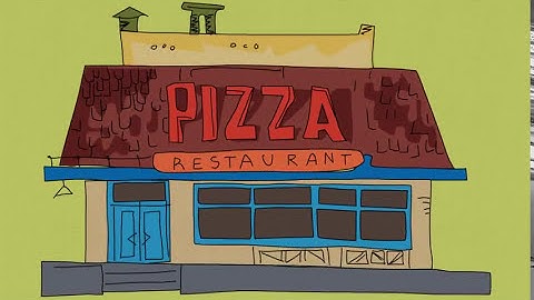 How To Draw A Pizza Restaurant EP 15 | Nikita Arts Studio