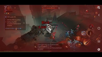 Diablo Immortal Challenge Rift Crusader run through. Tweaked build