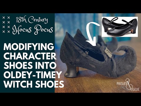 Making Witch Shoes: 18th Century Hocus Pocus Cosplay