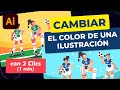 Cambiar el color de una ilustración con 2 clics | Tutorial Illustrator