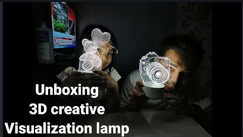 Unboxing 3D creative Visualization lamp