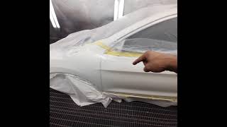 car repair pearl طريقة دهان اللولي 3coat رقبة الحمامة الابيض البيرل #shorts