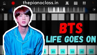 BTS (방탄소년단) - Life Goes On | Easy Piano Tutorial | Mobile Perfect Piano Tutorial by ThePianoClass screenshot 1