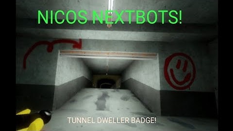 Nicos Nextbots - Tunnel Dweller + OutBreak Badge! [GAMEPLAY WALKTHROUGH] CREATED BY NICOPATTY