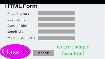 web development course in Pashto Class15 | create simple form in html