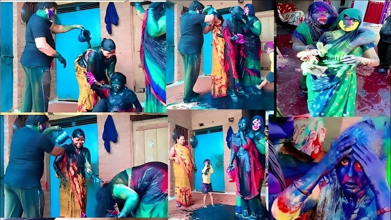 औरतों की कपड़ा फाड़ होली ||Fatehpur mein hamari bhayankar Holi#dailyvlog #mkpoonam#topholi 2024holi