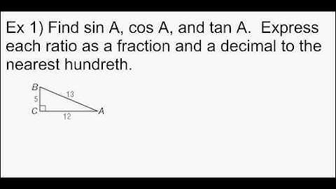 Geometry - Unit 6 Lesson 3 Trigonometry (SOH CAH TOA)
