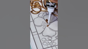 stained glass painting - cherry blossoms #painting #lineart #stainedglass #floralart #liadiadesigns