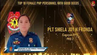 PLT SHIELA JOY N FRONDA, Cagayan PRO 2 (Top 10 PNP Female Awardee in PNP Good Deeds)