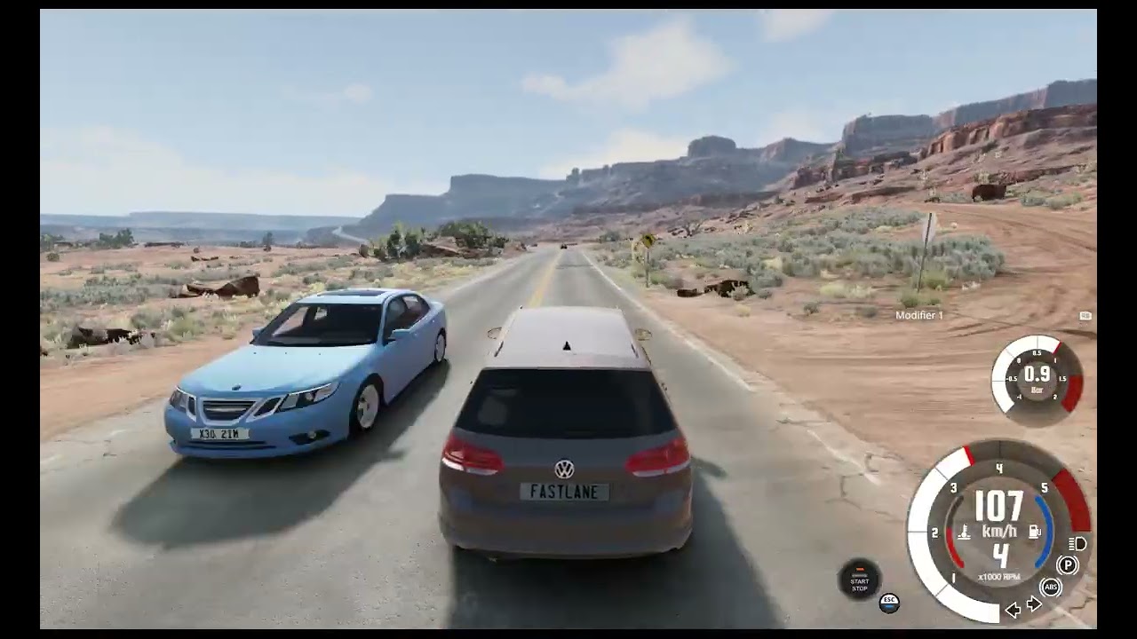 Am jucat beamng cu un passat (2modele)