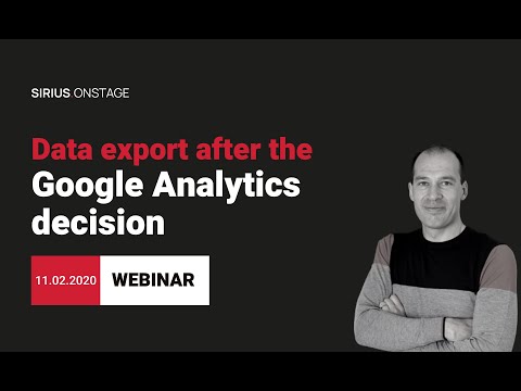 Safe data export after the Google Analytics decision