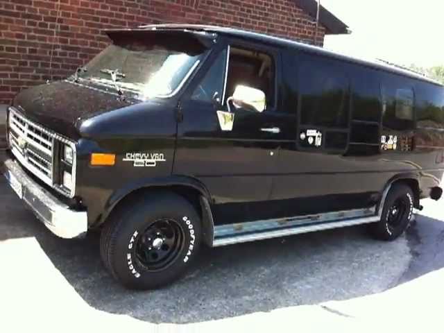 black chevy van