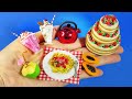 20 DIY MINIATURAS FÁCEIS DE FAZER PARA BARBIE HACKS EASY CRAFTS DOLLHOUSE COLLECTION MINI FOOD