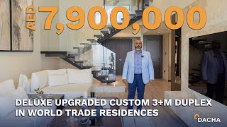 Inside a Luxury upgraded 3 Bedroom Duplex in World Trade Residence Dubai