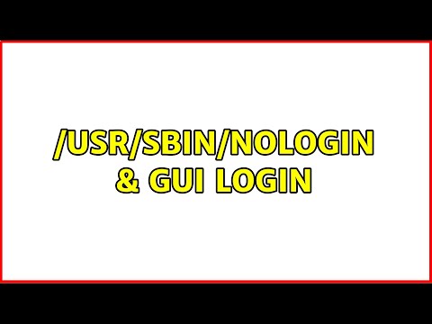 Ubuntu: /usr/sbin/nologin & GUI login